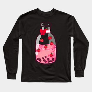 Strawberry Boba Long Sleeve T-Shirt